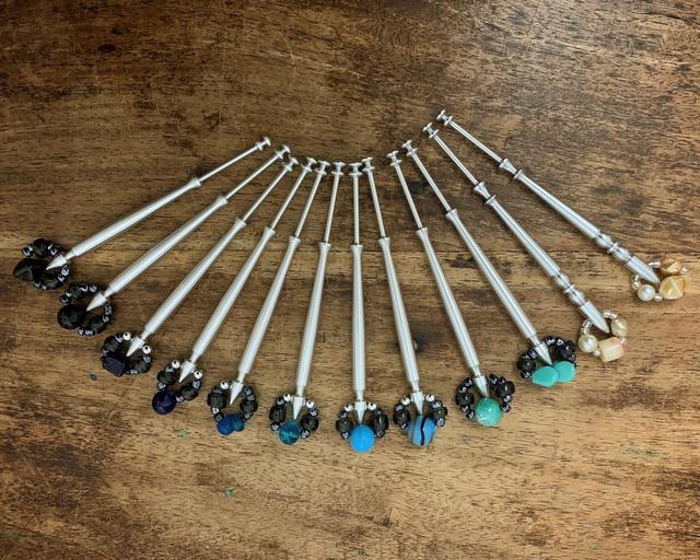 A novel set of aluminium bobbins from an Australian friend